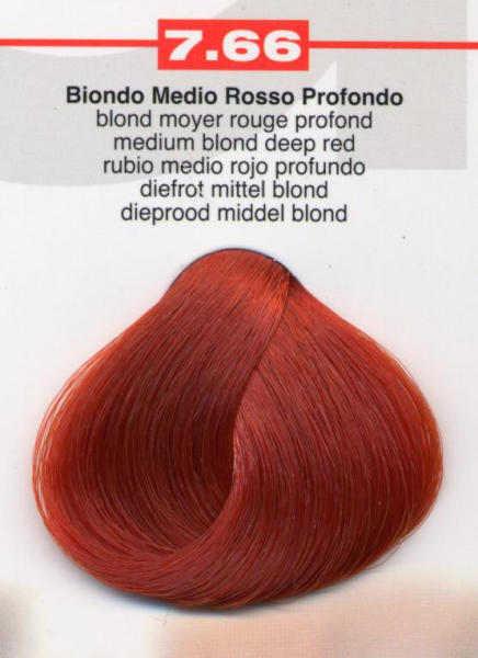 Biondo Medio Rosso Profondo-mittelblond mit Tiefenrot